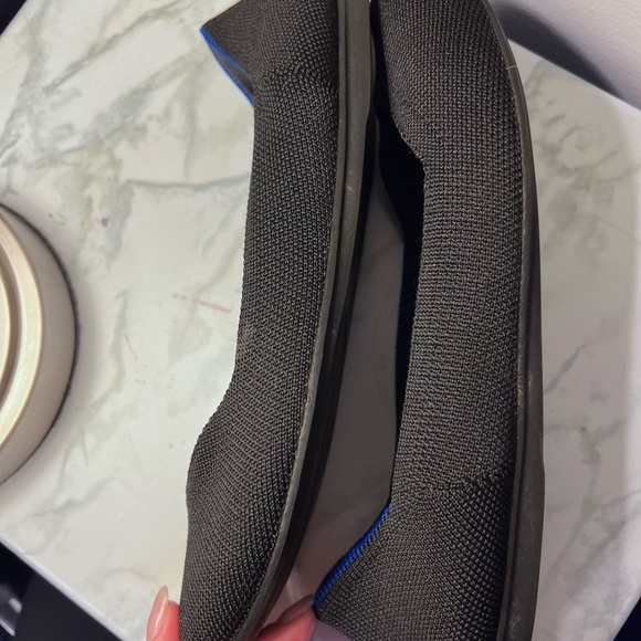 Rothy’s The Flat Black Solid Round Toe Knit Shoes - Picture 4 of 11